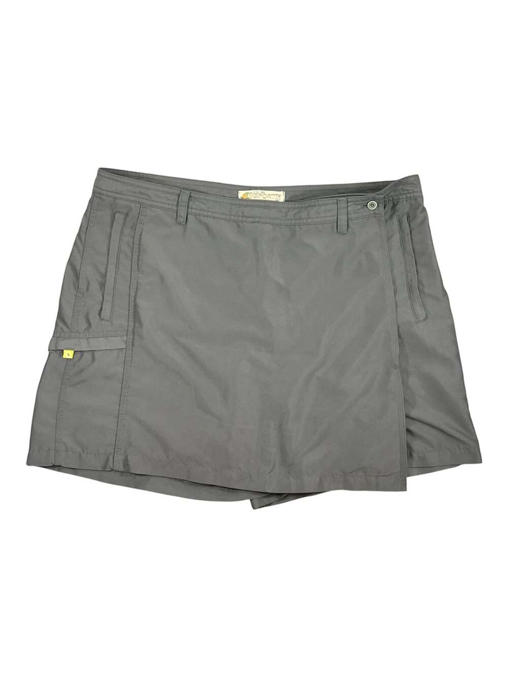 Sportif USA Women's SPF Utility Skort with Cargo Pockets Gray Size 12